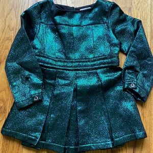 Morley emerald shimmer dress